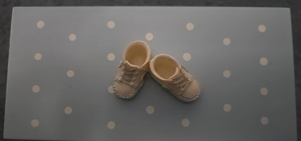 Hallmark Keepsakes Baby Photo Frame And Storage Box Blue And White Memories Boy - Image 2 of 4