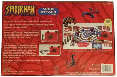 Marvel Spider-Man Web Attack Game Featuring Web Wall (Pressman