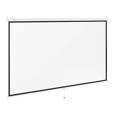 Beamer Leinwand Heimkino Projektionsfläche Rollo Leinwand Decke 16:9 340x210 cm