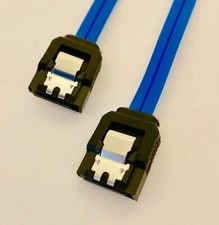 10x Amphenol 12inch Latching SATA Cable Blue