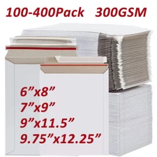 6x8 7x9 9x11.5 9.75x12.25 Self Seal Photo Document Rigid Mailers Flat Envelopes