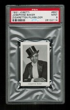 PSA 9  JOSEPHINE BAKER  1931 Josetti Cigarette Card #657 HIGHEST EVER GRADED