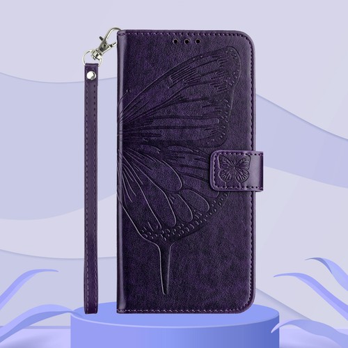 For Various Phone Emboss Butterfly Card Leather Wallet Case Bag Flip Stand Cover - Picture 10 of 10