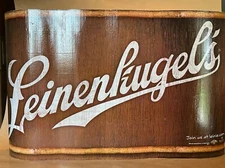  35' Roll of Leinenkugel's Advertising Sign Uncut on Corrugated Cardboard.