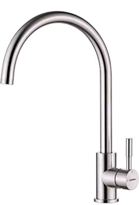GRIFEMA G4008 Kitchen Sink Taps Mixer Hole, Single Lever 360° Swivel High  for UK