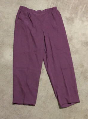 NWT Alfred Dunner Raspberry Purple Pants 16