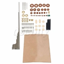 Tenor Saxophone Repair Kit Spring Needles & Pad & 15x10x0.15cm Neck Cork Sheet