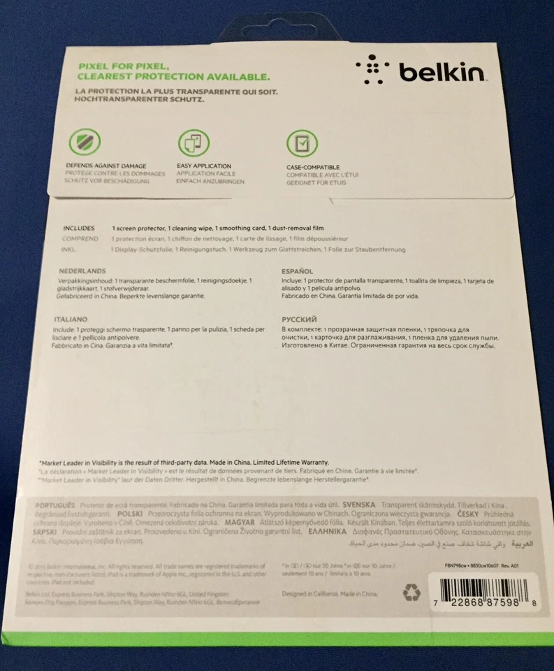 Belkin Display-Schutzfolie Screen Guard iPad 3. & 4. Gerneration Transparent - Bild 3 von 3