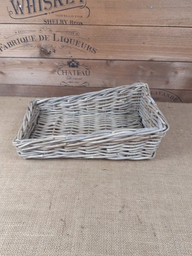 Decorative Rustic style Natural Rectangular Sloping display fruit Trinket basket - Picture 5 of 15