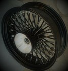 18x5.5 Fat King Spoke Black Rear Wheel Rim Cush Harley 2009^ Touring Bagger Glid