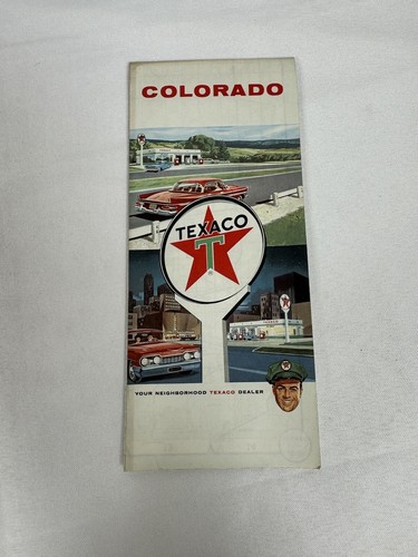 VINTAGE TEXACO COLORADO ROAD MAP FROM 1963 New Old Stock (Z4)