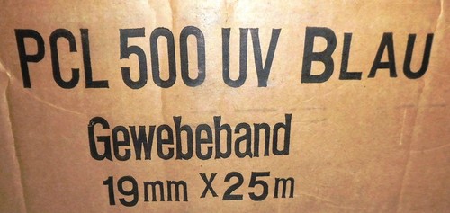 Gewebeband 19 mm x 25 m - PCL 500 UV Blau - Bild 3 von 3