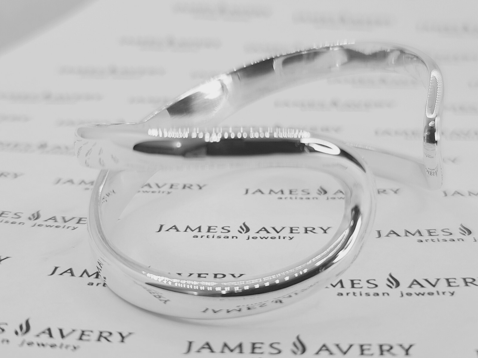 Authentic James Avery INFINITY CUFF BANGLE BRACEL… - image 3