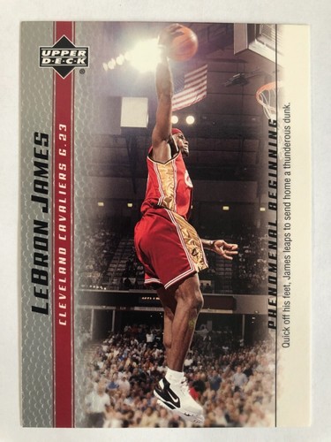 2003-04 PHENOMENAL BEGINNING LEBRON JAMES RC CLEVELAND CAVALIERS #18 - Picture 1 of 2