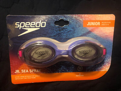 Speedo Junior Sea Spray Jade Swimming Goggles Latex UV Protection