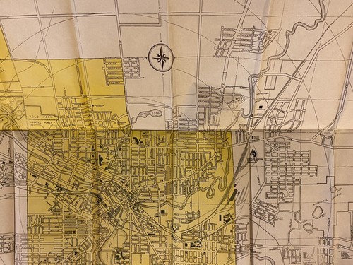 Gage’s New Pocket Map of Battle Creek Michigan - 1944 - BEAUTIFUL - Picture 9 of 10