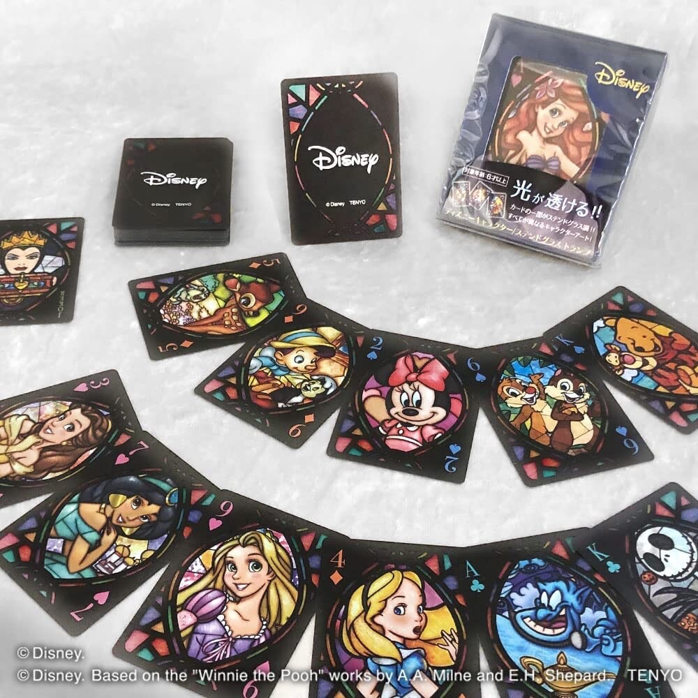 Disney characters stained glass playing cards direct from Japan in