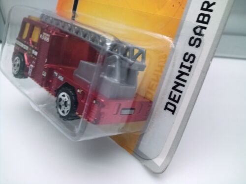 Matchbox Superfast / MB 588 - Dennis Sabre Ladder Fire Truck - Met Red- Model x1 - Picture 4 of 6
