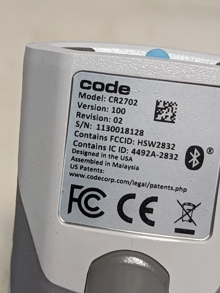 Code CR2702-100-A271-C34-MB6 code reader kit, CR2702, battery, BT inductive char - Image 4 of 4
