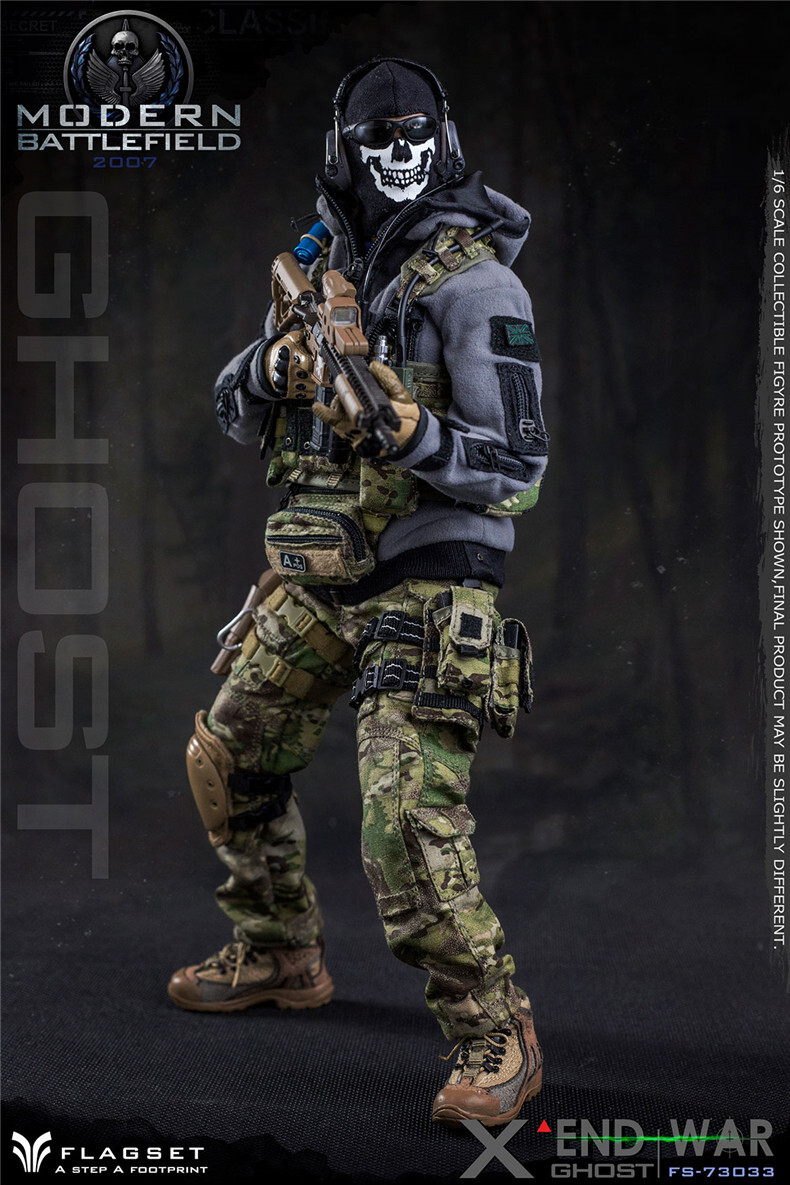 MODERN BATTLEFIELD 2007 FLAGSET フィギュア FLAGSET End War Ghost 