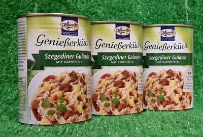(14,58 /kg) 3x Keunecke SZEGEDINER GULASCH 400g Fertiggericht Mittag Ostprodukte