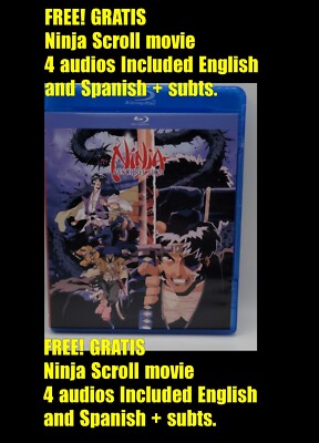 Ninja Scroll Blu-Ray 4 Audios Latin, English + subts FREE w Ninja