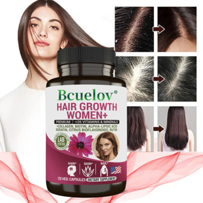 Hair Growth Supplements For Women +26 Vitamins & Minerals Support Hair,Skin,Nail