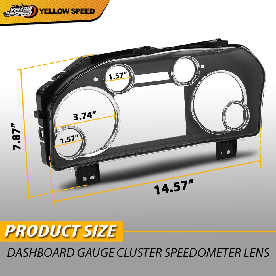 Маска и объектив приборной панели приборного щитка кластера подходят для 2013-2018 Ram 1500 2500 - Изображение 3 из 4