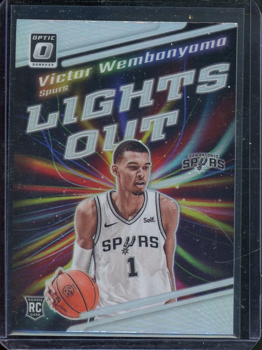 2023 Panini Optic Victor Wembanyama Lights Out Holo Rookie RC #4 Spurs