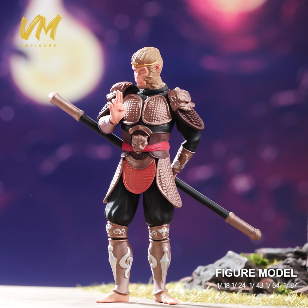 1/18 1/24 1/43 1/64 1/87 Monkey King Sun Wukong Diorama Figure