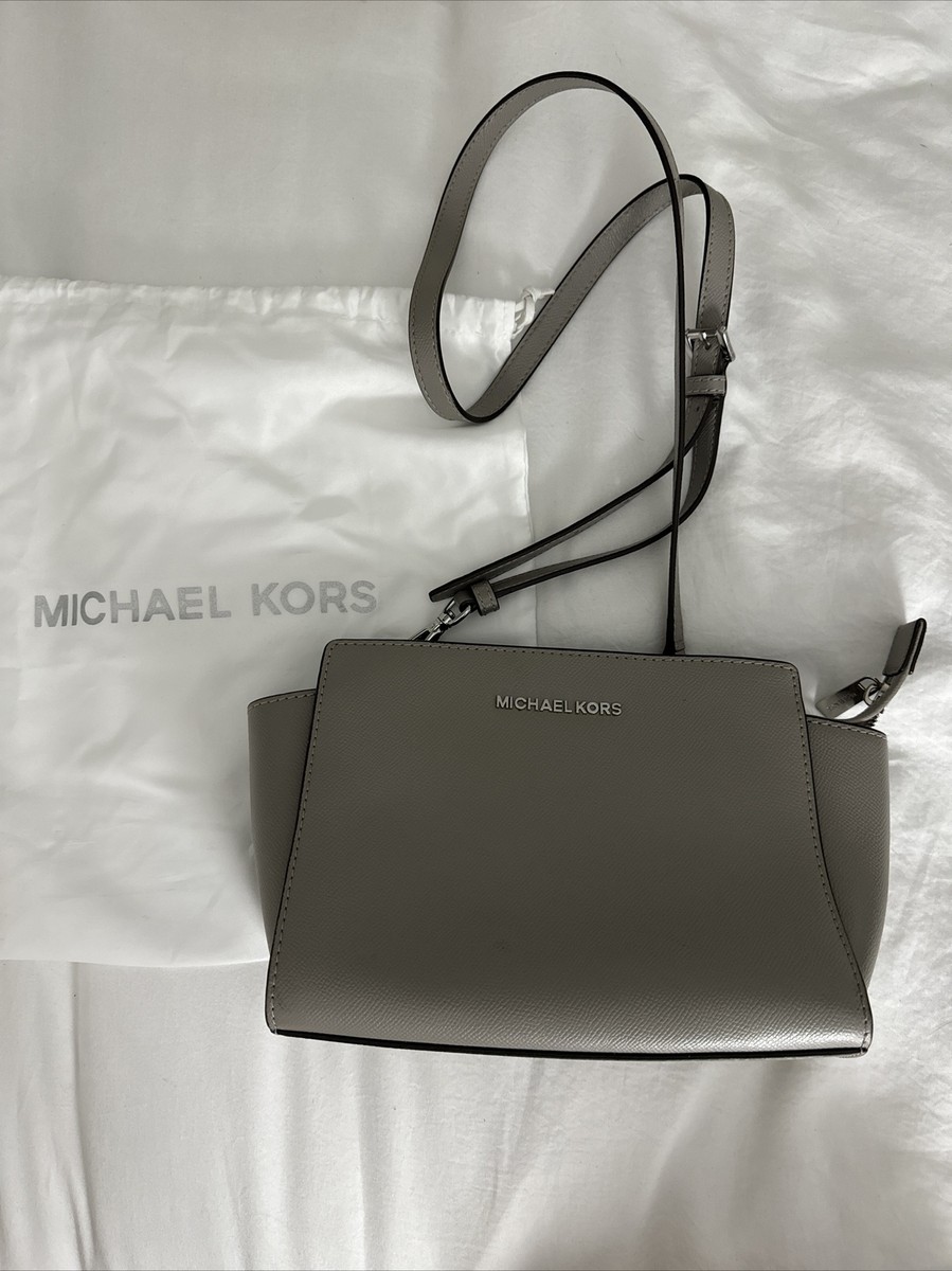 luffyMICHAEL KORS ショルダーバッグ グレー Michael Kors Grey Leather Small Selma Crossbody Purse Bag | eBay