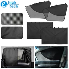 2/4PCS Magnetic Car Side Window Sun Shade Auto Mesh Screen Cover UV Block Shield