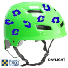 Leopard Spots Hyper Reflective Decal Set, Big Cat Print Helmet Stickers  #0921R