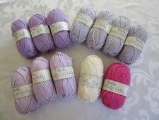 Peter Pan MERINO BABY WOOL YARN LOT- 10+, DK, SUPERWASH,