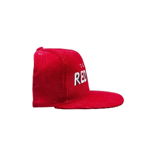 Vtg Rare NHL Detroit Red Wings 1st Gen Red Starter Corduroy Snapback Hat Cap - Picture 3 of 5