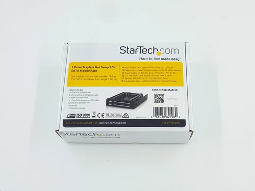 StarTech 2 Drive Trayless Hot Swap 2.5'' SATA Mobile Rack
