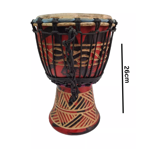 Wooden Drum (Djembe) Size : Height-26cm x Top Diameter-17cm - Picture 1 of 10