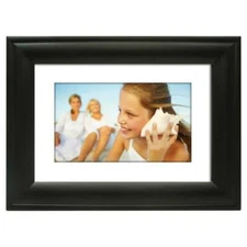 Polaroid PDF-750W 7" Hi-Res Digital Picture Wood Frame + Mat 1024x600 New