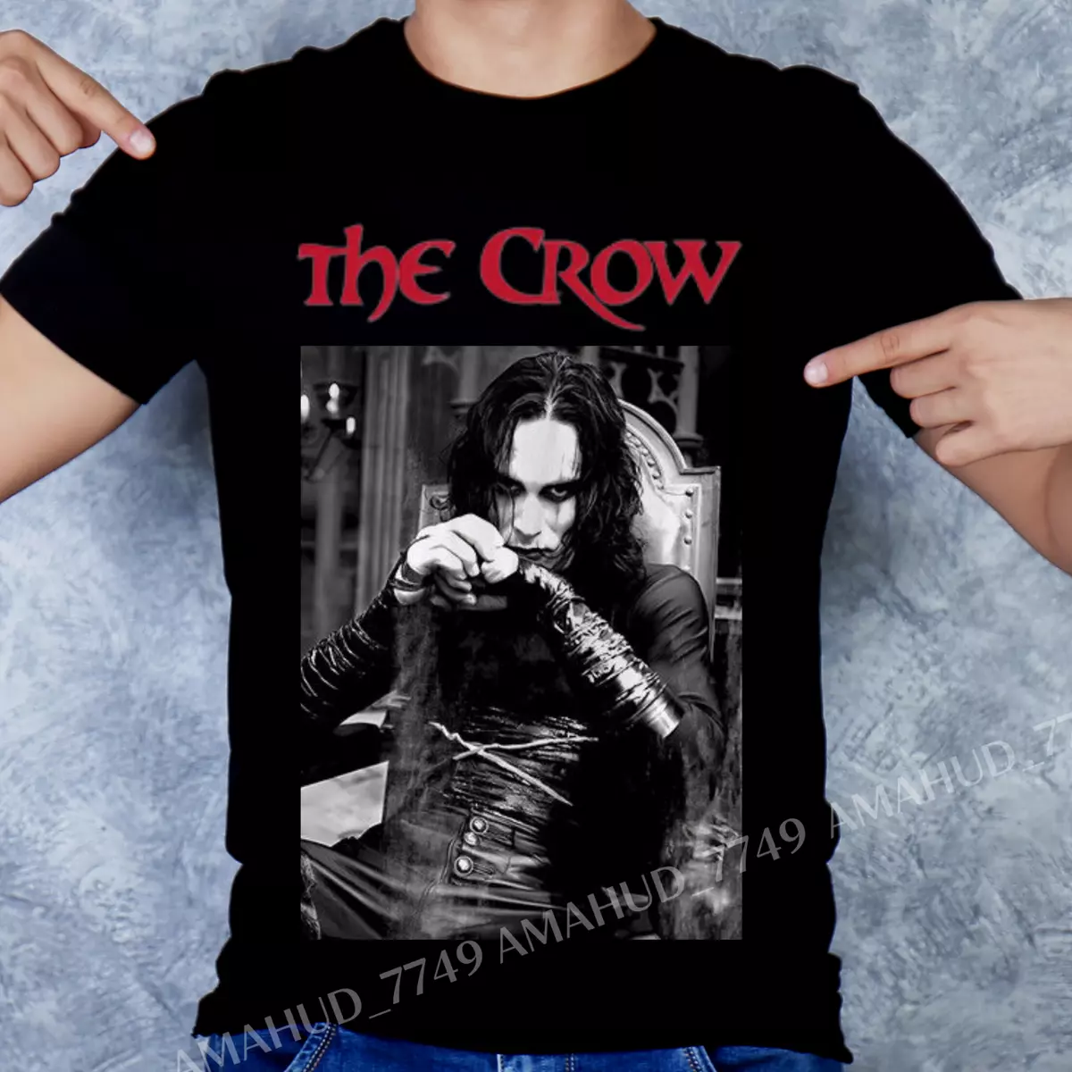 The Crow Movie Black Short Sleeve Cotton Shirt CP1834