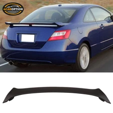 Fits 06-11 Honda Civic 2Dr Coupe Rear Trunk Spoiler Wing w/ LED 3rd Brake ABS