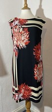 Wallis Size 12-14 Uk Red Flowers Lined Smart Party Evening Casual 1272