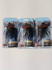 3 Z Man  Weedless Project Z Chatterbait 1/2 oz. Black Blue