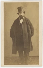 CDV circa 1865. Man, Belgian nobility to be identified by Géruzet in Brussels.