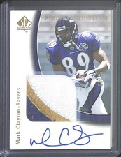 2005 Upper Deck SP Football Gold Autograph #238 Michael Clayton No 6 of 25