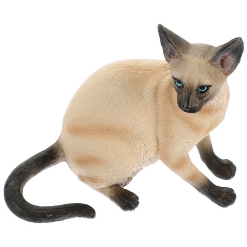 Kot syjamski Ornament Dziecko Miniaturowe figurki Posąg Kotek Ozdoby - Zdjęcie 9 z 11