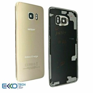✅ Original Samsung Galaxy S7 EDGE G935 Akkudeckel Deckel Backcover Gold TOP ✅