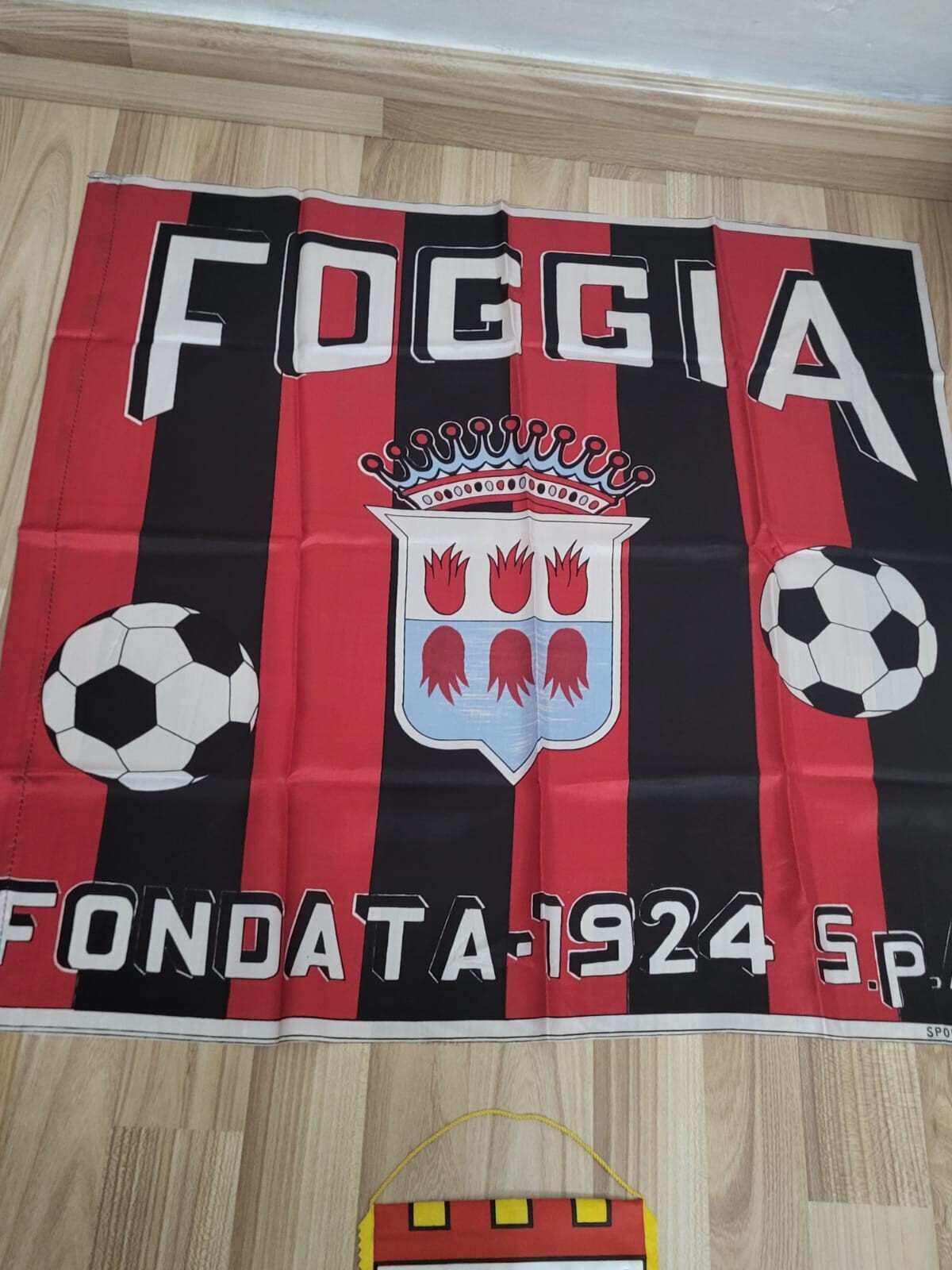 Gagliardetto Gestione Presidenza Fesce/Rosa Rosa Anni 60+ Bandiera Anni 70 Intro