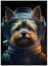 Dog Canvas Wall Art  BORN TO BE WILD  6  16 x 24  243