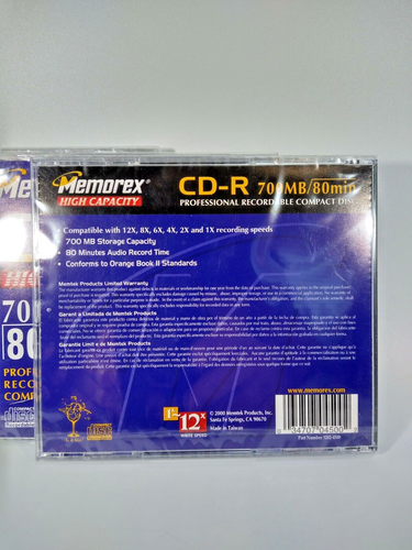CD-R Professional Recordable CD's Mixed Lot of 5 New Sealed 650 MB 3-700 MB - Picture 7 of 7