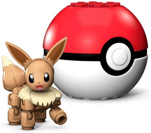 Mega Construx Pokemon First Generation Eevee Pokeball GKY74 - Picture 2 of 4
